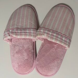Victoria’s Secret Pink Striped Slippers
